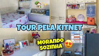 TOUR PELA MINHA KITNET  MORANDO SOZINHA AOS 20 🏡✨💖  mostrei tudooooo [upl. by Noivert]