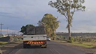 Driving Through Lesotho Country Side  Leribe to Berea [upl. by Amadeo]