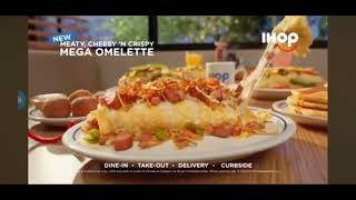 IHOP Commercial 2024  USA • Meaty Cheesy N Crispy Mega Omelette [upl. by Dorice]