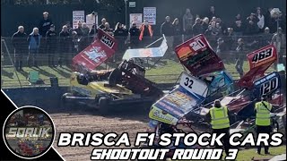 BriSCA F1 Stock Cars  Shootout Round 3 Meeting Highlights  Northampton Shaleway  280924 [upl. by Currier]