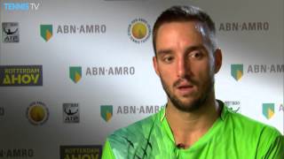 Troicki Reacts To Chung Win At Rotterdam 2016 [upl. by Delamare]