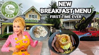 Dollywoods Front Porch Cafe NEW First Breakfast Menu Ever Review [upl. by Aivek674]