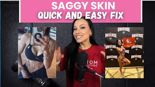 Quick fix for saggy skin for bodybuilding competitors Posing tips [upl. by Airakaz775]