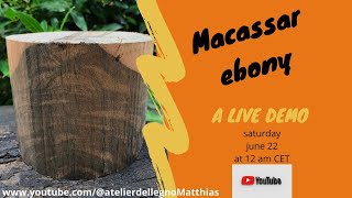 woodturning  turning a Vase from Macassar Ebony [upl. by Fidel]