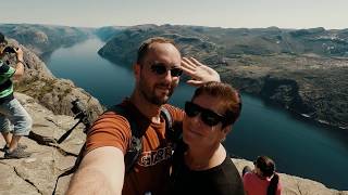 How to hike up to Preikestolen  The Pulpit Rock from Stavanger Norway 2017 [upl. by Guimond]