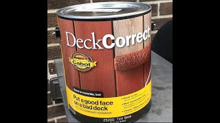 Product Review Deck Correct by Cabot [upl. by Ikiv]