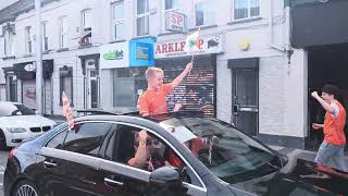 Lurgan celebrates Armagh win in the All Ireland finals against Galway 2024 [upl. by Enidaj409]