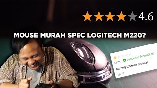 MOUSE MURAH MERIAH SPEC LOGITECH M220 REVIEW MOUSE AVAN 01 [upl. by Lucila]