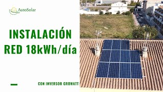 Instalación Solar Conexión a Red 18kWhdía  Vivienda Habitual [upl. by Iztim]