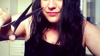 ASMR HAIRDRESSER RP CUTTING YOUR SPLIT ENDS HAIR  COMBING  BRUSHING YOUR HAIR  BINAURAL [upl. by Nnylyak]