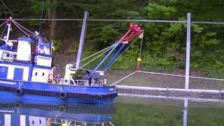 COAST GUARD FIREBOAT HAFENDIENST RESCUE OPERATION [upl. by Eilak]