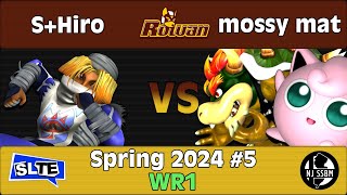 Rowan SSBM Spring 2024 5 SHiro Sheik Vs mossy mat Bowser Puff  WR2 [upl. by Perrins]