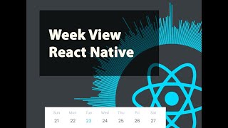 Hot tip 🔥 Calendar Week View in React native [upl. by Eran]