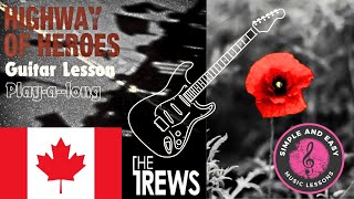 Highway of Heroes by The Trews  Easy Guitar Lesson with Power Chords  Simple n Easy Music Lessons [upl. by Ahsenik247]