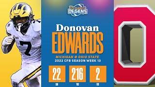 Michigan RB Donovan Edwards vs Ohio State 2022  Dynasty Degens [upl. by Ella]