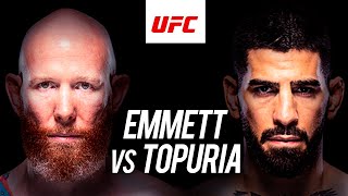 ILIA TOPURIA vs JOSH EMMETT  PREVIA UFC 🟢 [upl. by Hoenack]