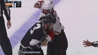 Kevin Bieksa vs Kyle Clifford Nov 1 2016 [upl. by Lennad]