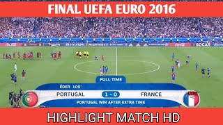 Portugal vs Prancis 10 full match  Final UEFA Euro 2016 [upl. by Dream]