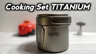 Cooking Set TITANIUM Lixada [upl. by Serrell]