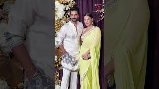 Neha Dhupia amp Angad Bedi Arrives At Manish Malhotra House For Diwali Bash [upl. by Krik]