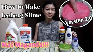 HOW TO MAKE ICEBERG SLIME VERSION 2  DIY Slime Philippines [upl. by Soane]