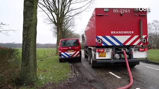 Brand onder kap van woning in Reutum [upl. by Eanrahc410]