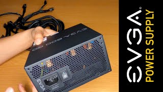 EVGA GD 600W 80 Plus Gold  PC power supply Unboxing [upl. by Fawn]