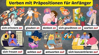 Wichtige Verben mit Präpositionen A2 amp B1Everyday German Verbs with the Accusative and Prepositions [upl. by Babette]