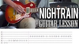 Guns NRoses  Nightrain FULL Guitar Lesson With Tabs [upl. by Brose]