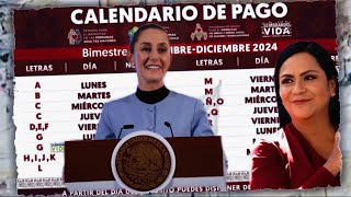 ¡IMPERDIBLE💥Calendario OFICIAL Pensión Bienestar 😱 BIMESTRE Noviembre  Diciembre [upl. by Enytsirhc]