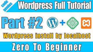 wordpress basic for beginner Part 2 wordpress install by localhost [upl. by Nwahsel]