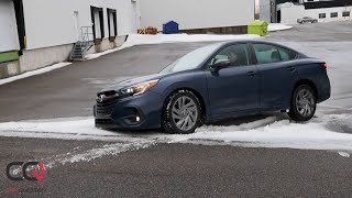 Subaru Legacy  Awd diagonal test on SNOW [upl. by Thor]