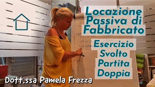 LOCAZIONE PASSIVA DI FABBRICATO COMMERCIALE ESERCIZIO SVOLTO IN PARTITA DOPPIA [upl. by Hiram]