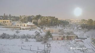 26 NOVEMBRE 2023  MARTINA FRANCA TA  E ARRIVATA LA NEVE IN VALLE DITRIA [upl. by Anaidiriv593]