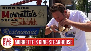 Barstool Steak Sandwich Review  Morrettes King Steakhouse Schenectady NY [upl. by Adriel]