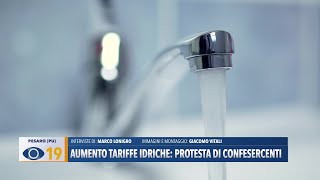 Aumento tariffe idriche protesta di Confesercenti [upl. by Ellatsyrc]