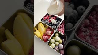 Make frozen fruit with me asmr food asmrfood satisfying fruit yogurt healthyfood lifestyle [upl. by Meridel]