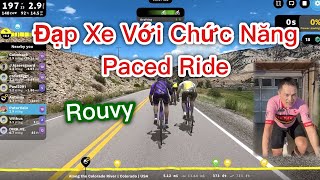 Đạp Xe Với Chức Năng Paced Ride Trên Hệ Thống Rouvy Rất Hay [upl. by Spiros]