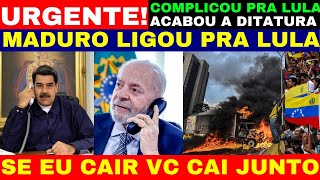 VAZA CONVERSA DE MADURO COM LULA SE EU CAIR VC TAMBEM CAI ME AJUDA [upl. by Rellia315]