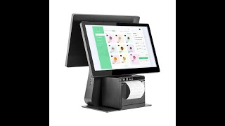 All in one pos terminal with built in 58mm80mm printer for retail [upl. by Einaoj244]