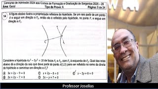 PROVA ESA 2024 MATEMÁTICA HIPÉRBOLE QUESTÃO RESOLVIDA [upl. by Lrac]