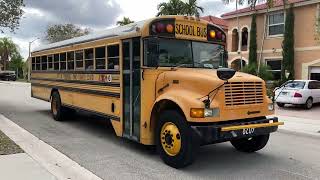 City of Pembroke Pines Charter School Bus Bypass Pembroke Pines 2002 Blue Bird International 3800 [upl. by Corby]