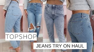 THE MOST FLATTERING TOPSHOP JEANS  TOPSHOP JEANDENIM TRY ON HAUL  Lucy Jessica Carter AD [upl. by Sucram]