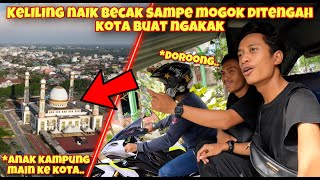 SERUNYA KELILING KOTA NAIK BECAK MOTOR BERBURU MIE AYAM [upl. by Kev]