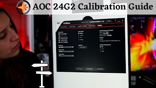 AOC 24G2U Gaming Monitor Calibration Guide  BEST COLORS [upl. by Airat]