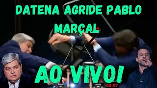 URGENTE DATENA DÁ CADEIRADA EM PABLO MARÇAL AO VIVO DURANTE DEBATE NA TV CULTURA pablomarçal lula [upl. by Cami498]