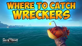 Where To Catch Wreckers Guide  Anniversary Update  Sea of Thieves [upl. by Xantha]