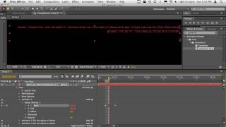 TypewriterRTL After Effects Animation Preset Demo  Hebrew [upl. by Lehcin374]