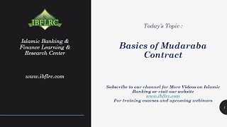 What is Mudarabah Contract  Islamic Banking [upl. by Wolfe]