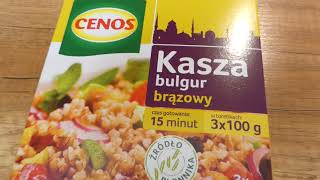 Kasza bulgur brÄ…zowy 300g CENOS [upl. by Asehr]